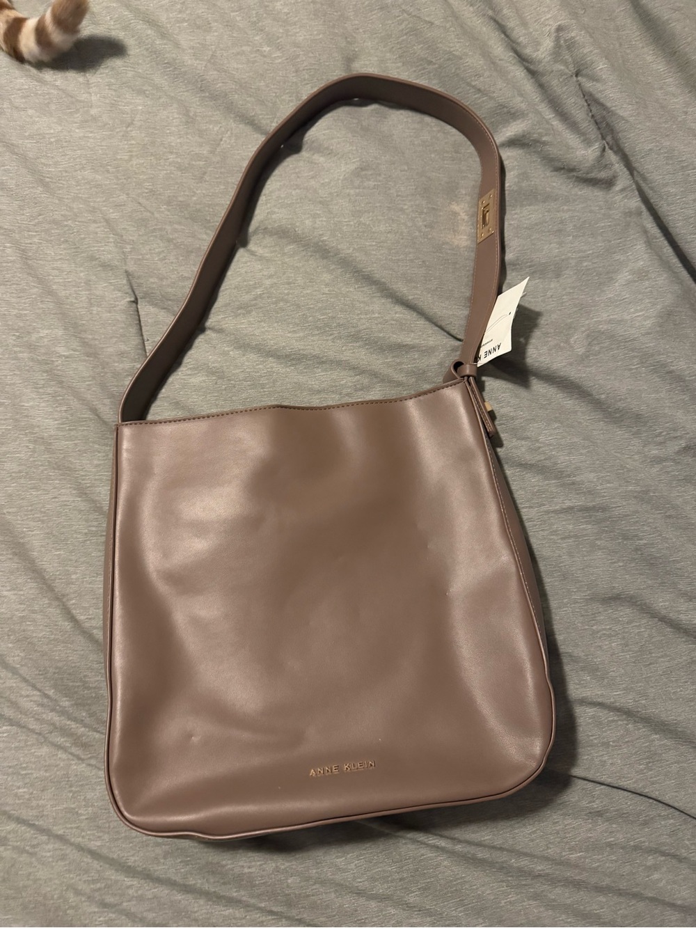 Anne Klein Mauve Brown Shoulder Bag